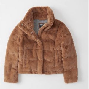 Abercrombie Faux-Fur Puffer Jacket